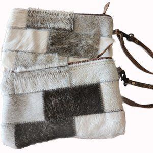 Genuine Cowhide Leather Myra Clutch Bag